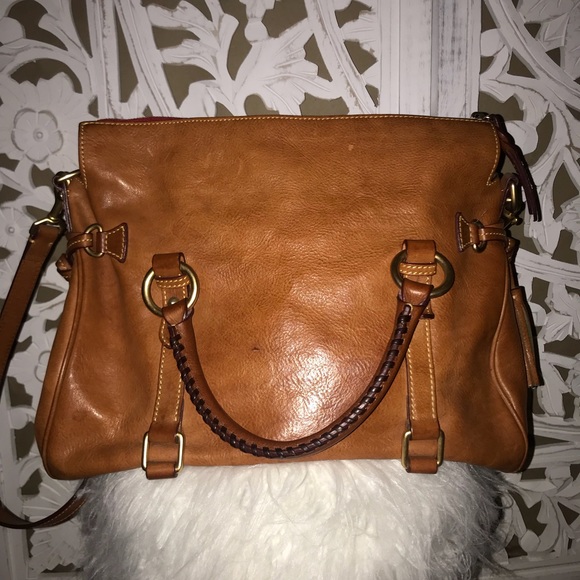 Dooney & Bourke Florentine Large Satchel Natural - Picture 3 of 8